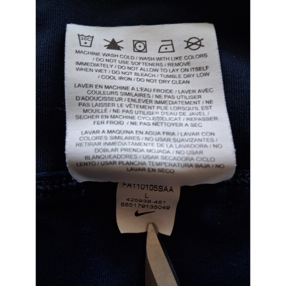 Nike Dri Fit Smash Classic Pleated‎ Tennis Skirt 425938–451 Womens LARGE Blue - Picture 6 of 11